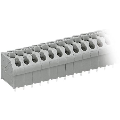WAGO 250-512 Morsetto a molla 1.00 mm² Numero Poli (num) 12 Grigio 1 pz.