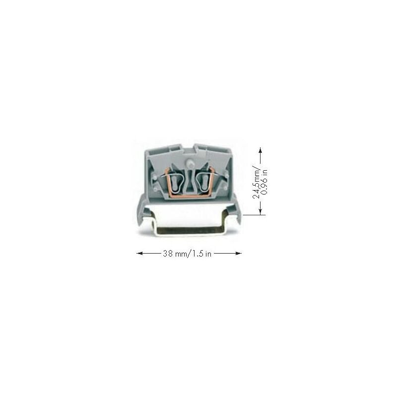 

Wago - 264-736 - Touring 4C Terminal - carril DIN TS 35 - Naranja