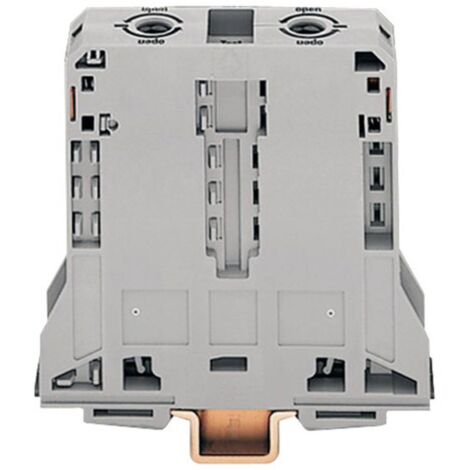 WAGO 285-195 Morsetto passante 25 mm A molla Attribuzione: L Grigio 1 pz.