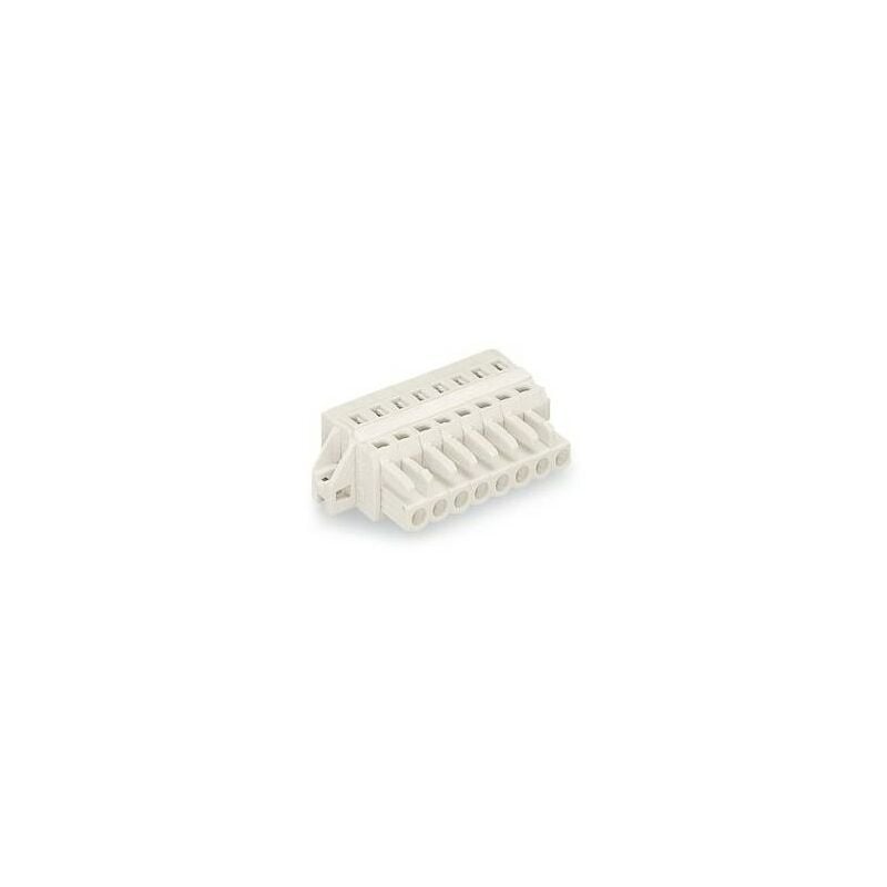 

721-108 / 026-045 Socket - 8 polos - 100% protegidos contra conexiones err - Wago