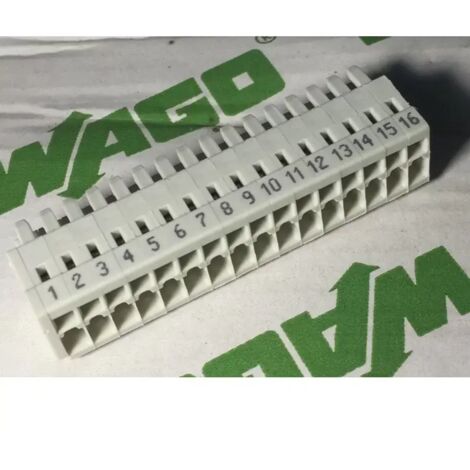 Wago 734-116/000-047 1-conductor female connector - 16-pole - 100% protected against mismating