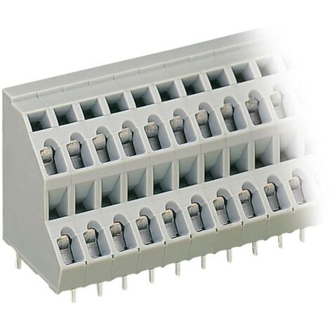 WAGO 736-106 Morsetto a due piani 2.50 mm² Numero Poli (num) 12 Grigio 1 pz.