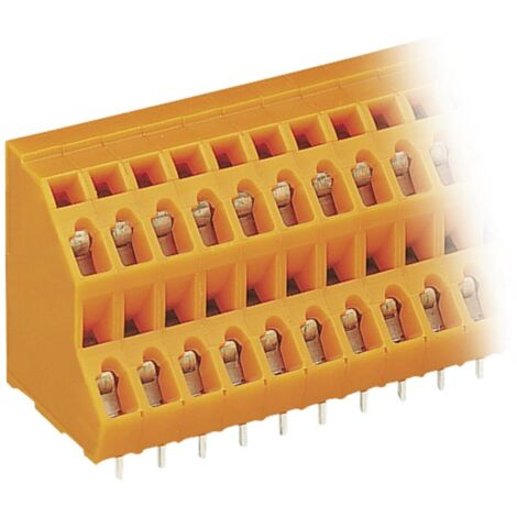 WAGO 736-308 Morsetto a due piani 2.50 mm² Poli 16 Arancione 1 pz.