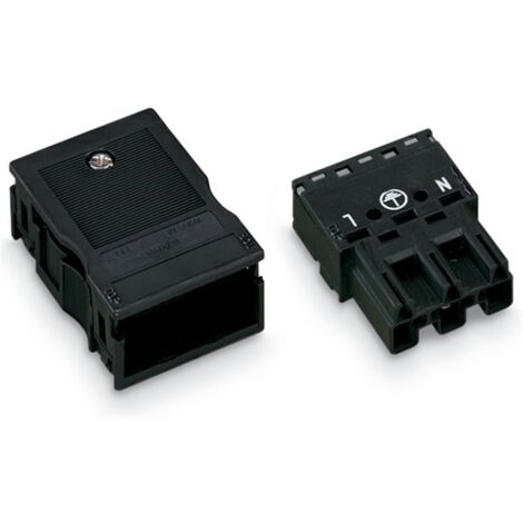 WAGO 770-113 Netz-Steckverbinder WINSTA MIDI Stecker, gerade Gesamtpolzahl: 3 25 A Schwarz 25 St.