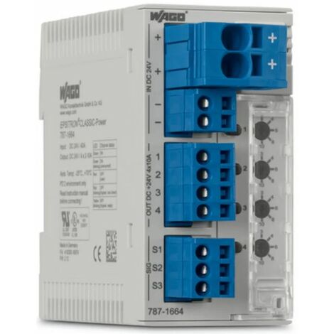 Wago 787-1664/0106-0000 Disjoncteur électronique Classic Power 24V 24A