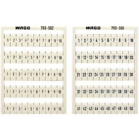 WAGO 793-3502 Weißes Markierungssystem 10 Bänder