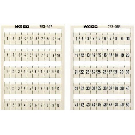 WAGO 793-4572 Schede identificative Bianco 1 pz.