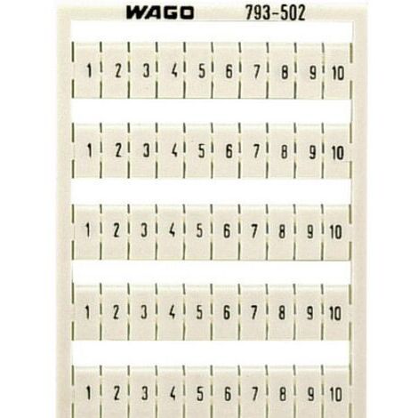 WAGO 793-502 Système de marquage blanc 1 pc(s) D29294