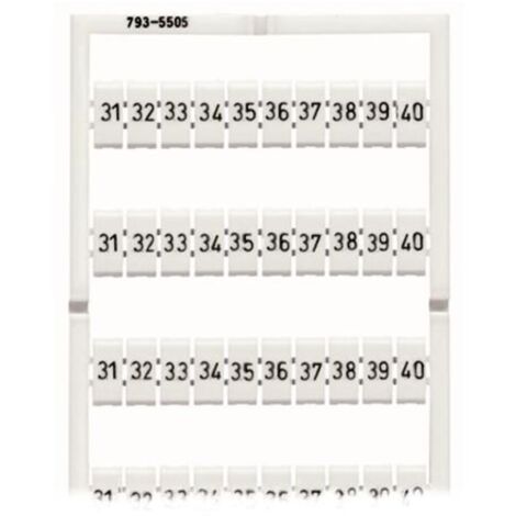 WAGO 793-5505 WMB 5-5,2 mm, AUFDR. WAAG. 31 - 40 (10x)-'1054225'