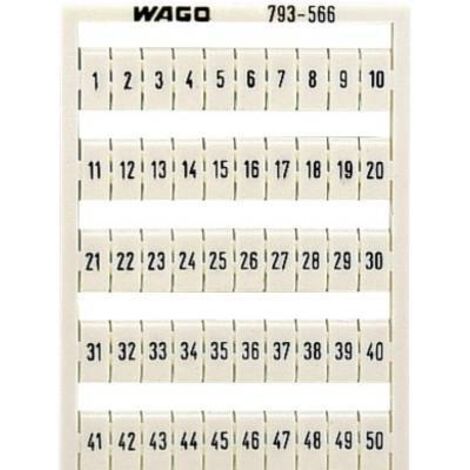 WAGO 793-566 Système de marquage blanc 1 pc(s) D29227