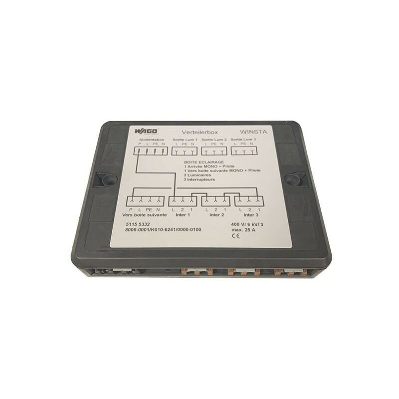 Wago - 8006-001 Boîtier de distribution Winsta 400V 25A