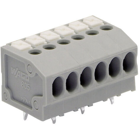 WAGO 805-104 Federkraftklemmblock 1.50 mm² Polzahl 4 Grau 1 St.