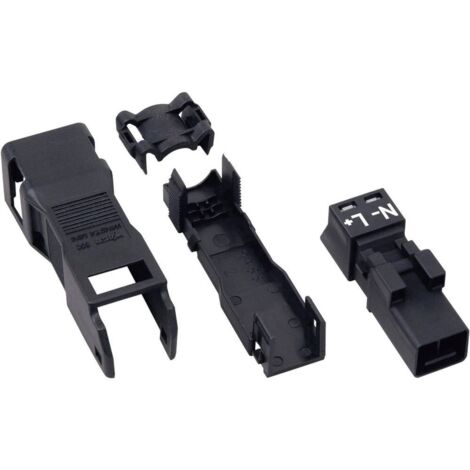 WAGO 890-112-1 Connettore di alimentazione WINSTA MINI Spina dritta Tot poli: 2 16 A Nero 1 pz.