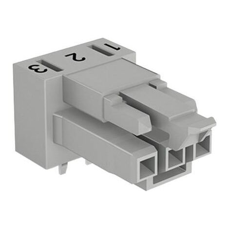 WAGO 890-854/011-000 Connecteur d'alimentation WINSTA MINI embase femelle horizontale Nombre total de pôles: 3 16 A gris 1 pc(s) Y730253