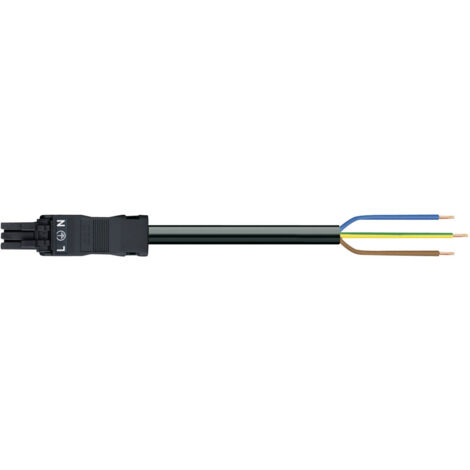 Wago 891-8993/105-201 Verbindungskabel schwarz 2m