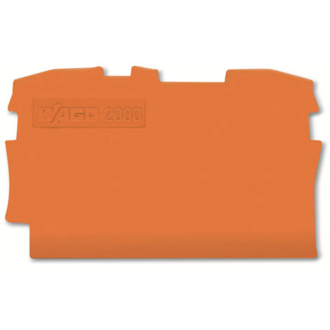 WAGO Abschluss- und Zwischenplatte, 2000-1292, orange