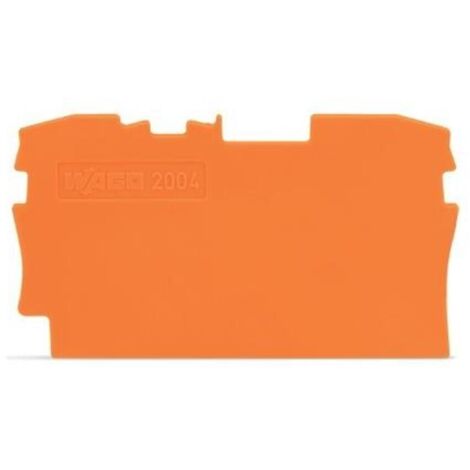 WAGO Abschluss- und Zwischenplatte, 2004-1292, orange