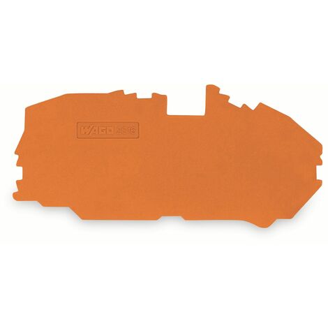Wago Abschluss- und Zwischenplatte, 2016-7692, orange