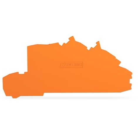 WAGO Abschluss- und Zwischenplatte orange 2203-7692