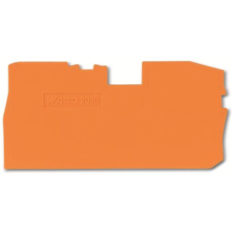 WAGO Abschlussplatte 1 mm dick orange 2010-7192