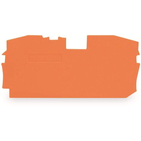 WAGO Abschlussplatte u. Zwischenplatte 2016-1292 orange