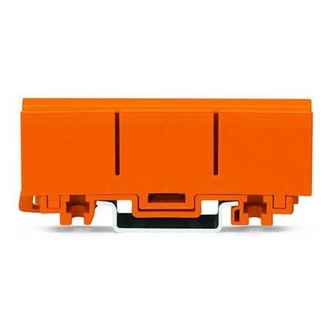 Adaptateur de fixation pour bornes Wago 2273-500 – Montage sur rail DIN 35mm – Couleur orange – Connexion fiable jusqu'à 24 points