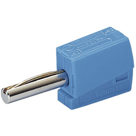 WAGO  Bananenstecker Stecker, gerade Stift-Ø: 4 mm Blau 1 St.