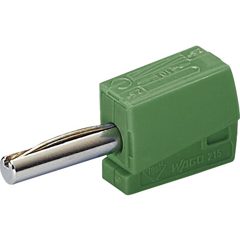 WAGO  Bananenstecker Stecker, gerade Stift-Ø: 4 mm Grün 1 St.
