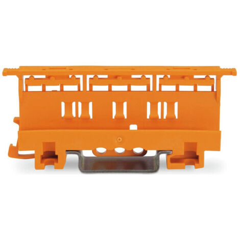 WAGO Befestigungsadapter Serie 221 - 6 mm zur Montage auf TS 35/Schraubmontage orange 221-510
