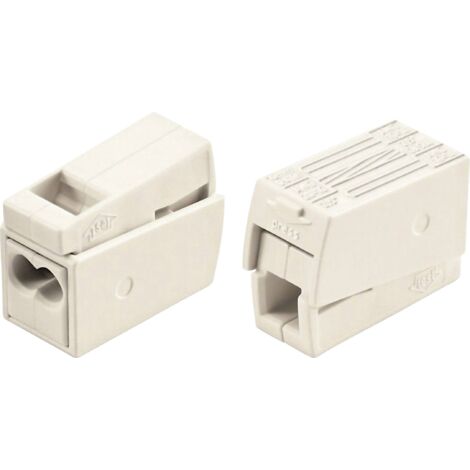 Wago – Borne pour luminaires 3 pôles – Section câble flexible 0.5-2.5 mm² – Tension 400V – Lot de 15 pièces – Connexion avec poussoir - WAGO 224-112
