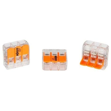 WAGO COMPACT-VERBINDUNGSKLEMME 3 x 0.2 - 4 mm² FÜR ALLE LEITERARTEN