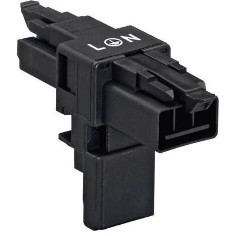 WAGO Connettore di distribuzione tipo T Spina di rete - Presa di rete, Presa di rete Tot poli: 2 + PE Nero 1 pz.