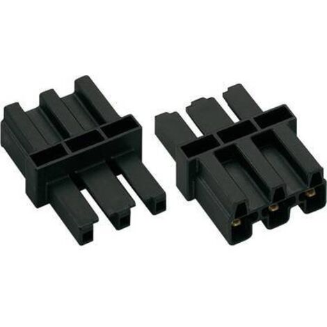 WAGO Dispositif de raccordement Alimentation mâle - Alimentation femelle Nombre total de pôles: 2 + PE noir 1 pc(s) D22611
