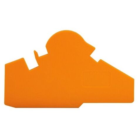 WAGO GmbH& Co. KG Abschluß- u.Trennplatte orange, 1,5mm dick 282-386 10 Stk