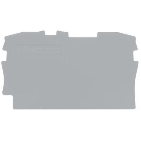WAGO GmbH& Co. KG Abschluss-/Zwischenplatte grau 2002-1291