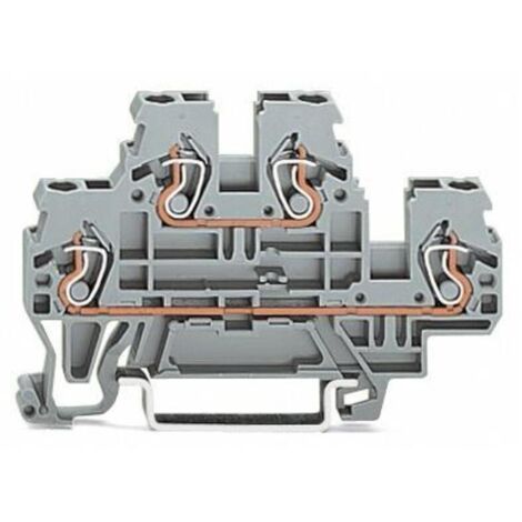 WAGO GmbH& Co. KG Doppelstockklemme 0,08-2,4mmq grau L/L 870-501