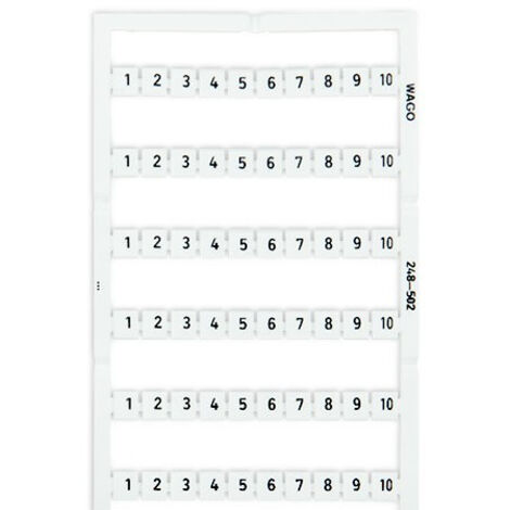 WAGO GmbH& Co. KG WSB-Bezeichnungssystem W: 1-10 (10x) 248-502 5 Stk