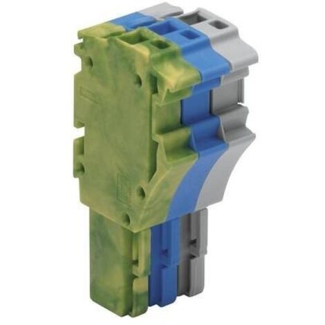 WAGO Listello a molla per 1 conduttore serie 2022 N/A Grigio, Blu, Verde, Giallo 1 pz.