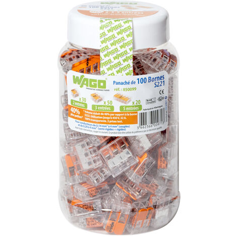 WAGO - PANACH POT DA 100 COLLEGAMENTO AUTOMATICO MORSETTI 2, 3 E 5 ENTR ES S221