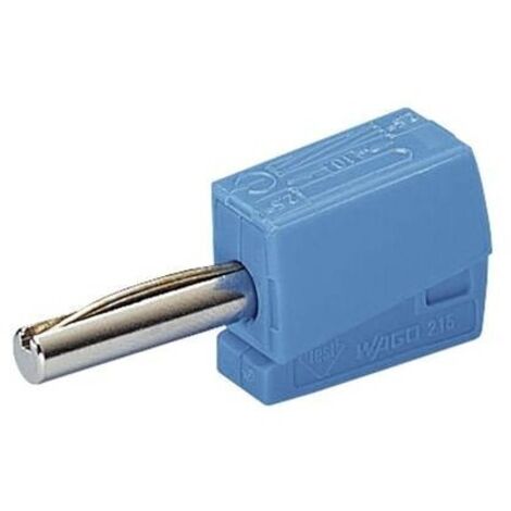 WAGO Spina a banana Spina dritta Ø perno: 4 mm Blu 1 pz.