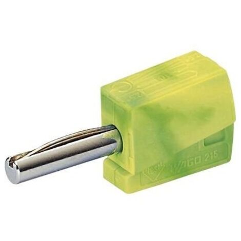 WAGO Spina a banana Spina dritta Ø perno: 4 mm Verde, Giallo 1 pz.