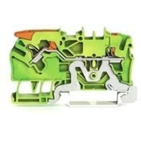 WAGO TOPJOB S DURCHGANGSKLEMMENHEBEL 2 DRAHT 2,5 MM GRÜN/GELB - 2102-5207