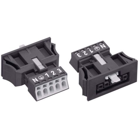 Wago WINSTA MINI connettore snap-in nero 5 poli 16A