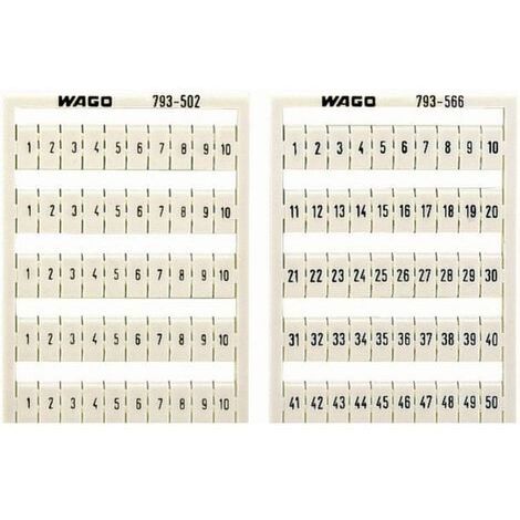 Wago WMB 793-5604 système de marquage multiple blanc