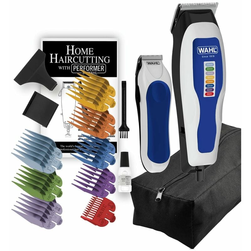

cortapelos y recortadora 'Combo Color Pro' de 15 piezas 1395.0465 - Azul - Wahl