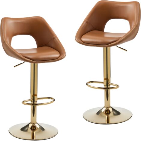 ML-Design Set 2 sgabelli da bar rosso, in tessuto, A 76 cm, con schienale e poggiapiedi, sgabello alto imbottito per cucina, sedia da isola o bancone | Leroy Merlin