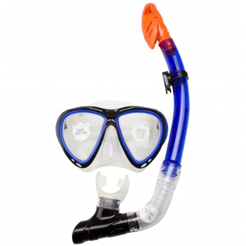 

máscara de buceo silicona para adultos azul cobalto 88DJ - Azul - Waimea