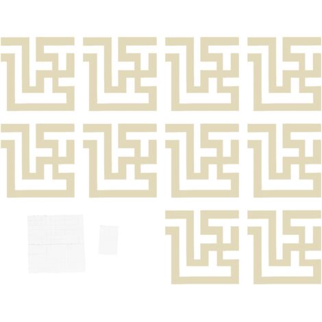 Waistline Mirror Sticker Modern PVC DIY Stereoscopic Wall Decals Background DecorsGolden