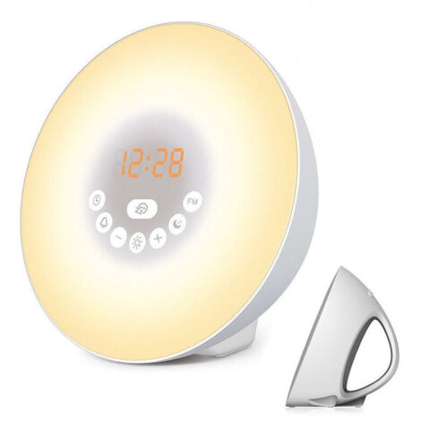 Wake Up Light hf3531/01 – Despertador con luz de 200 Lux, Rojo, 10,6 x 18,1 x 18,1 cm, Rojo [Clase energética F]