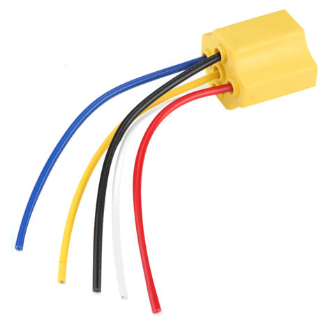 Wakects Connecteur de Faisceau de Câblage à Douille de Relais Automobile en Céramique à 5 Broches Connecteur de Câbles 30-100A Résistant à Haute Température Imperméable avec une Installation Facile.